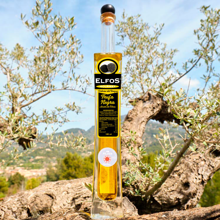 Elfos Gourmet Olivenöl mit schwarzen Trüffeln