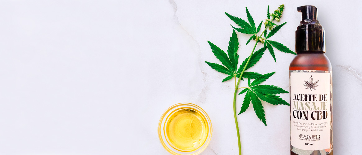 Bio Massageöl mit CBD aus Mallorca