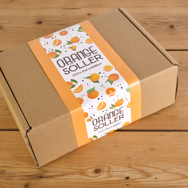 Orange Sóller Geschenkbox