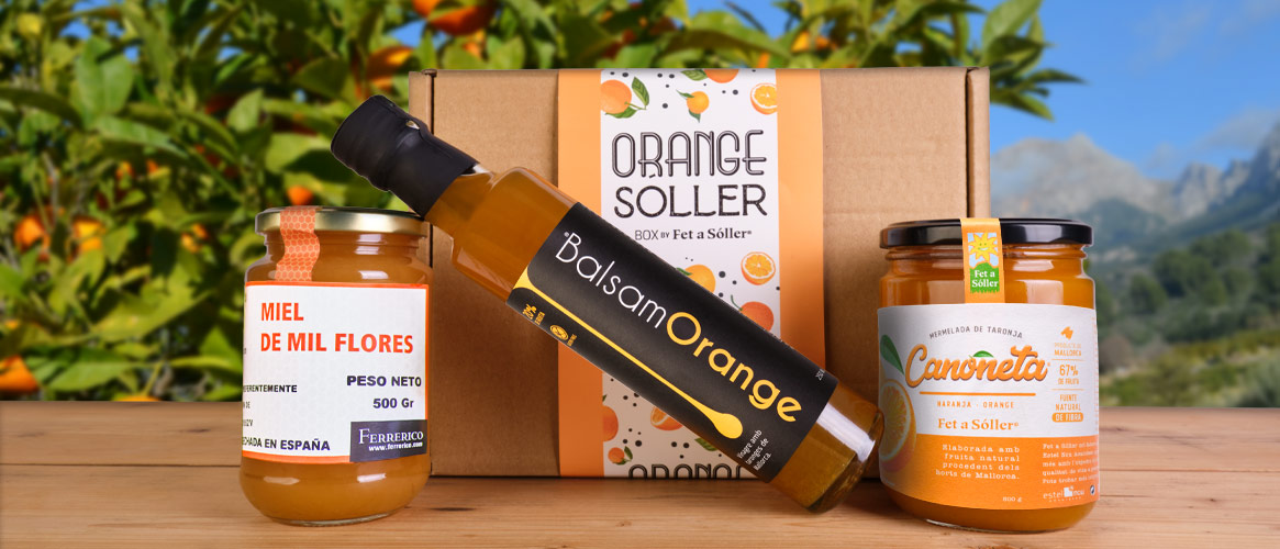 Orange Sóller Geschenkbox