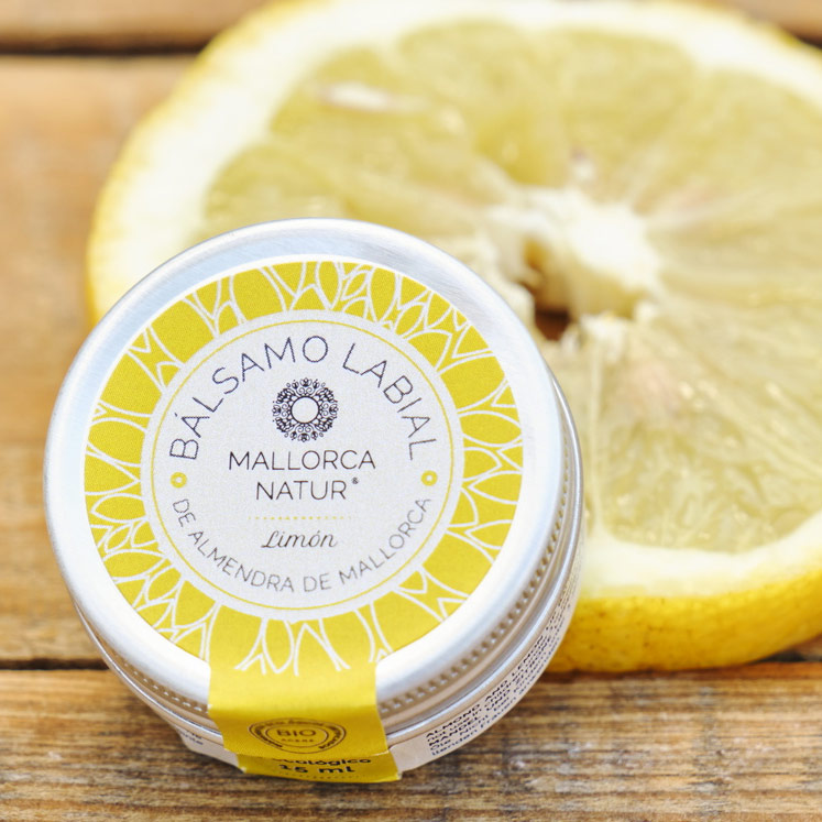 Organic lip balm almond & lemon Jabón de Mallorca