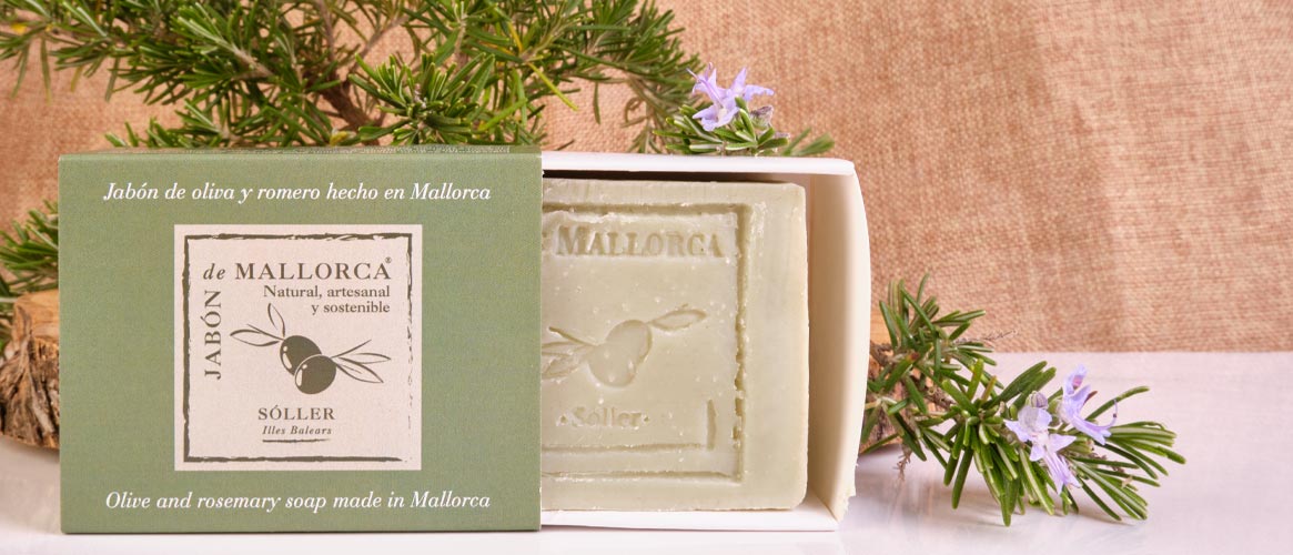 Jabón de Mallorca olive oil soap with rosemary