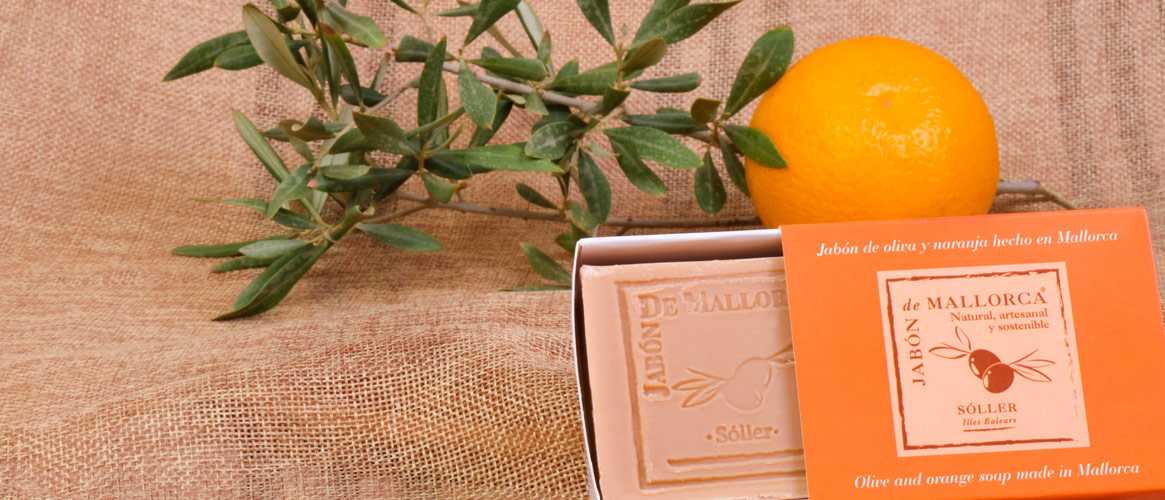 Jabón de Mallorca olive oil soap with orange