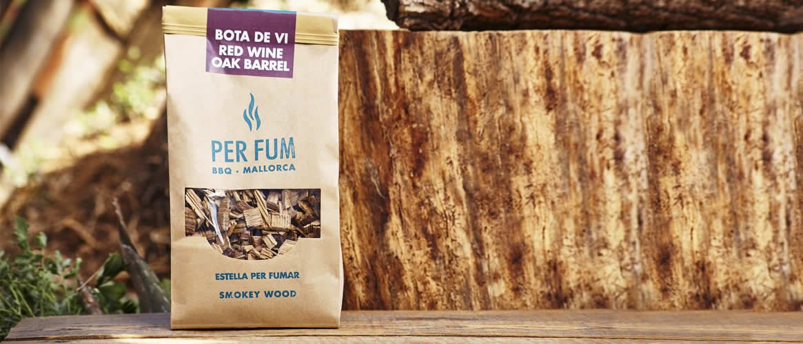 Per Fum wine barrels wood chips