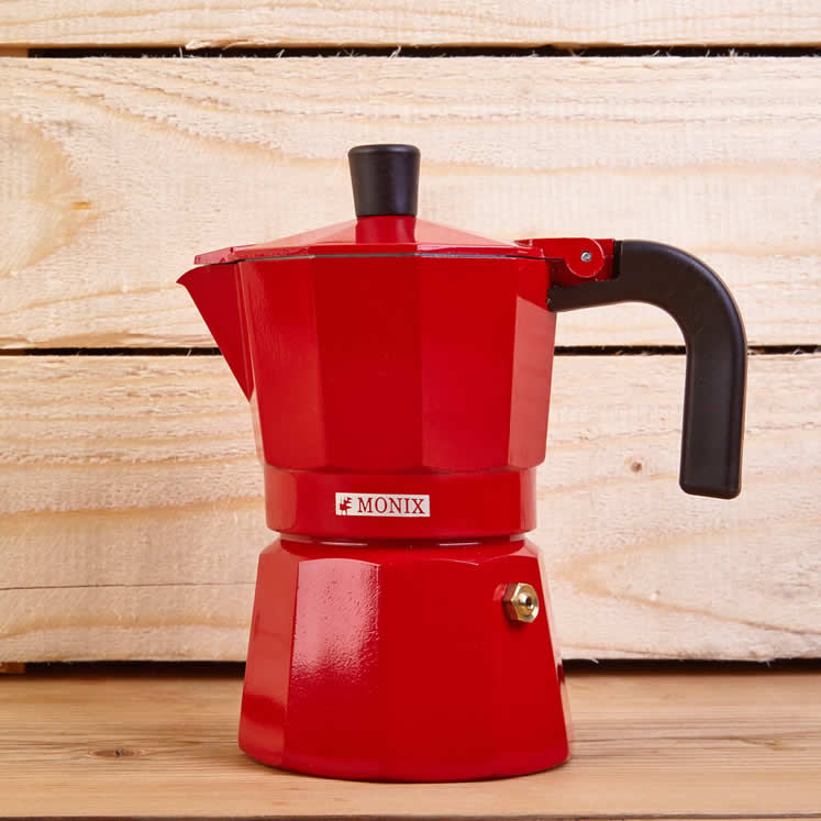 Cafetera red coffee machine 3 cups