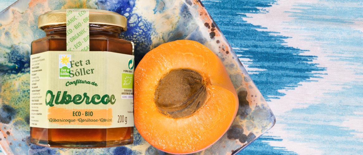 Organic apricot jam Fet a Sóller