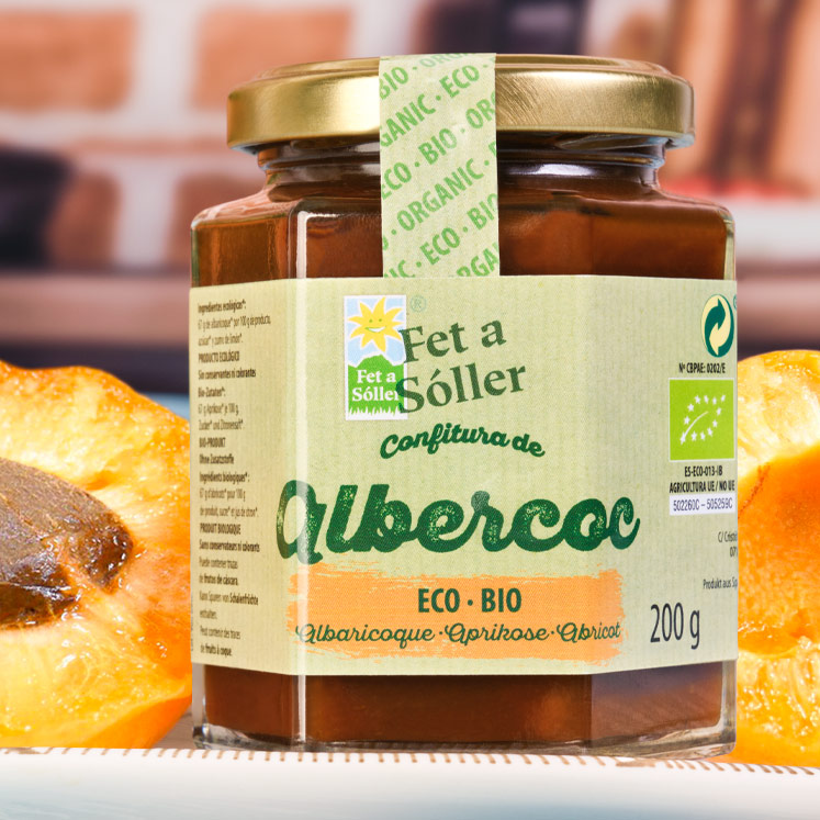 Confiture d'abricots Bio Fet a Sóller