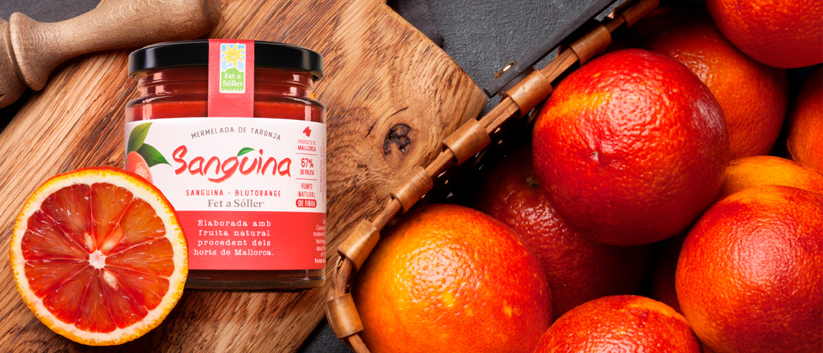 Blutorangen Marmelade Sanguina,   Fet a Sóller  280g