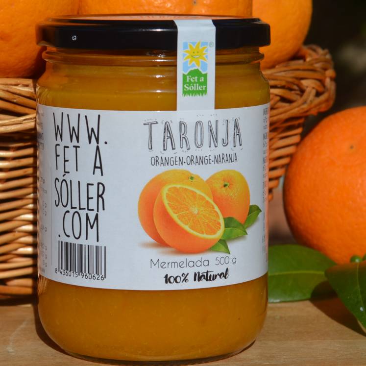 9 x orange jam Fet a Sóller 500g