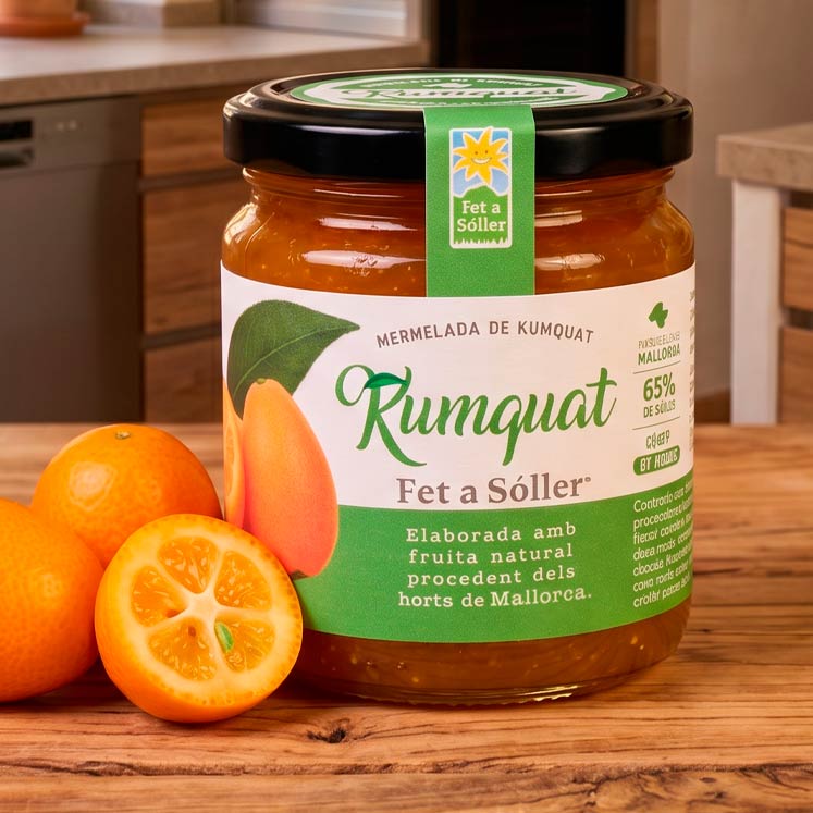 Kumquat Orange Marmalade 280g Fet a Sóller