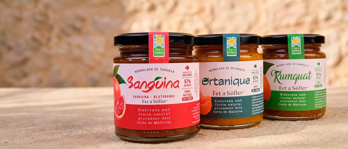 Drei besondere Zitrusmarmeladen von Fet a Sóller  100% Natur