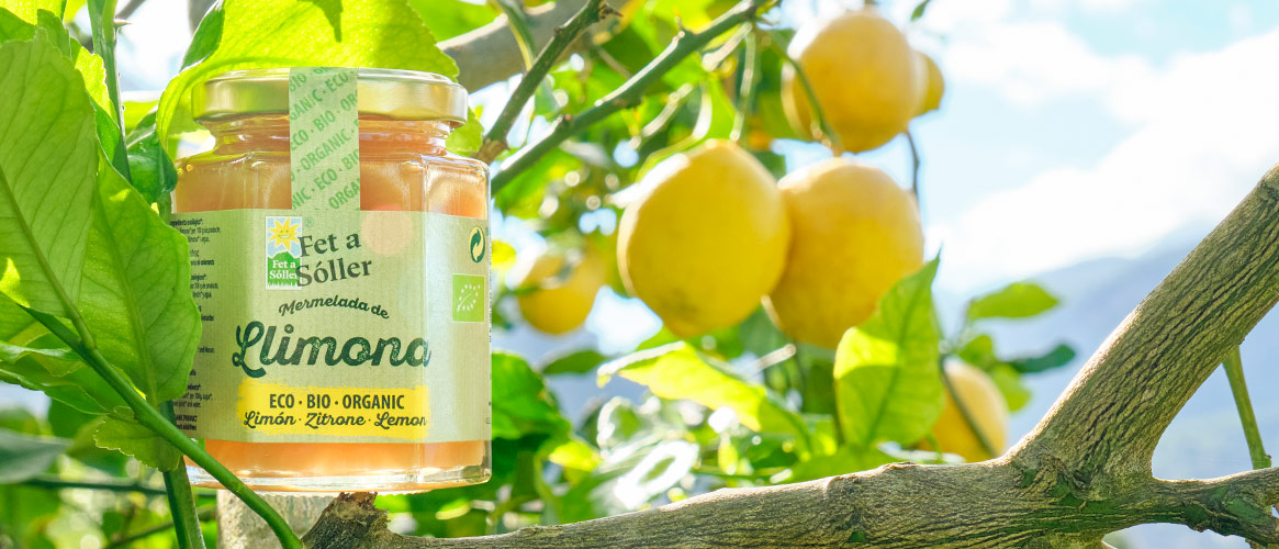 Organic lemon marmalade Fet a Sóller