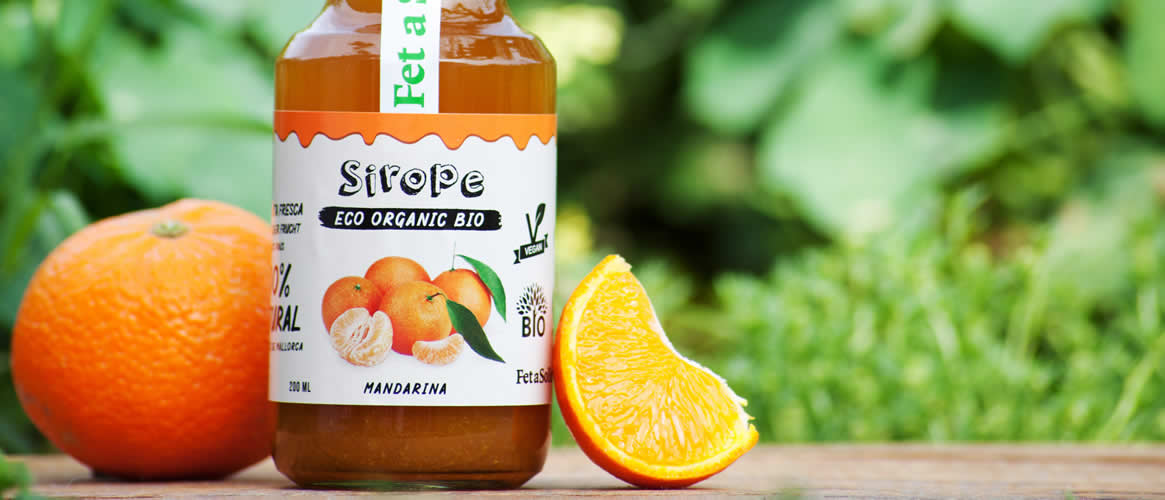 Organic mandarine syrup