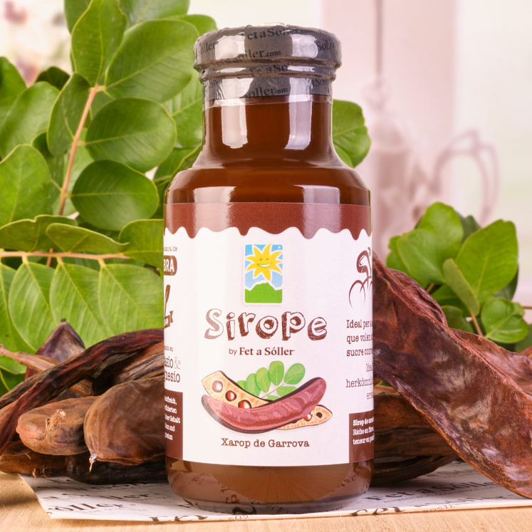 Fet a Sóller Algarroba Johannisbrot Sirup, vegan natürlich süßen