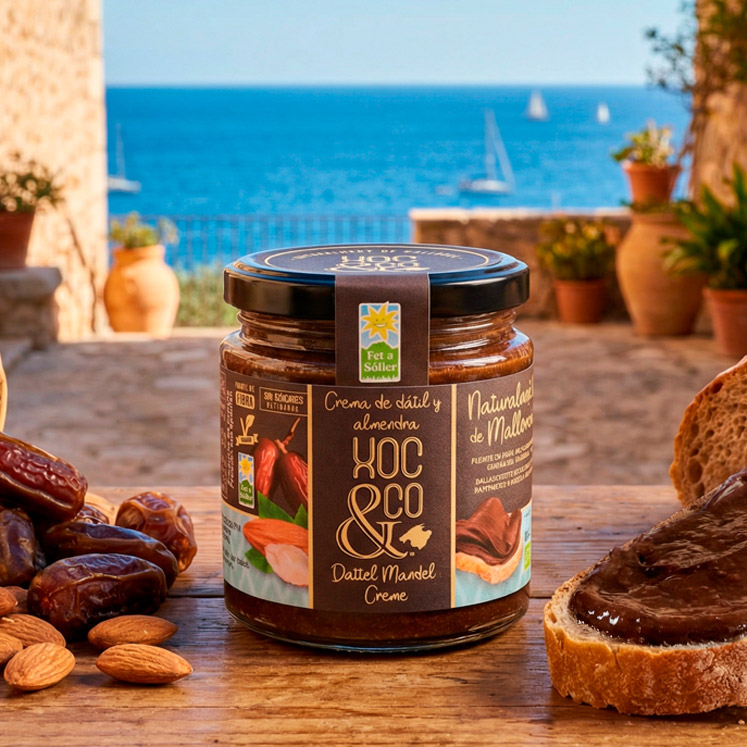 XOC&CO Crema vegana de dátil y almendra con cacao