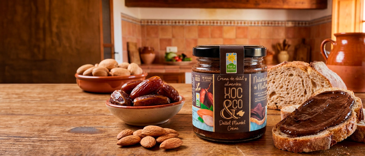 XOC&CO Crema vegana de dátil y almendra con cacao