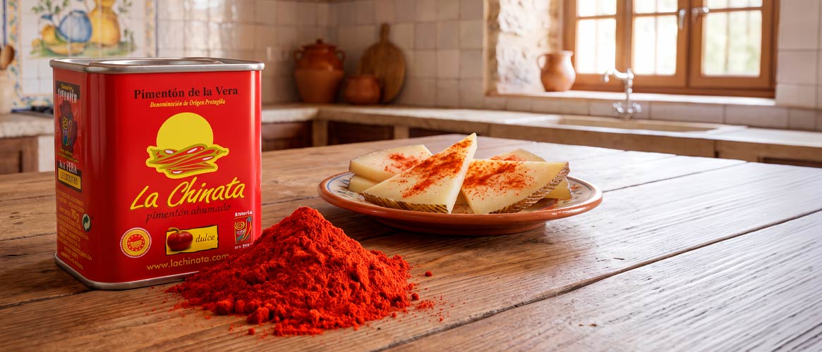 Geräuchertes süßes Paprikapulver aus La Vera „LA CHINATA“