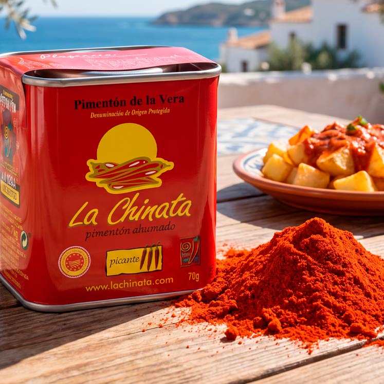 Geräuchertes scharfes Paprikapulver aus La Vera „LA CHINATA“