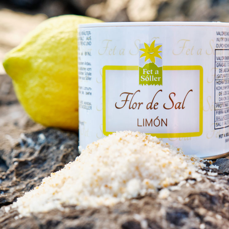 Flor de Sal Organic salt flower with lemon