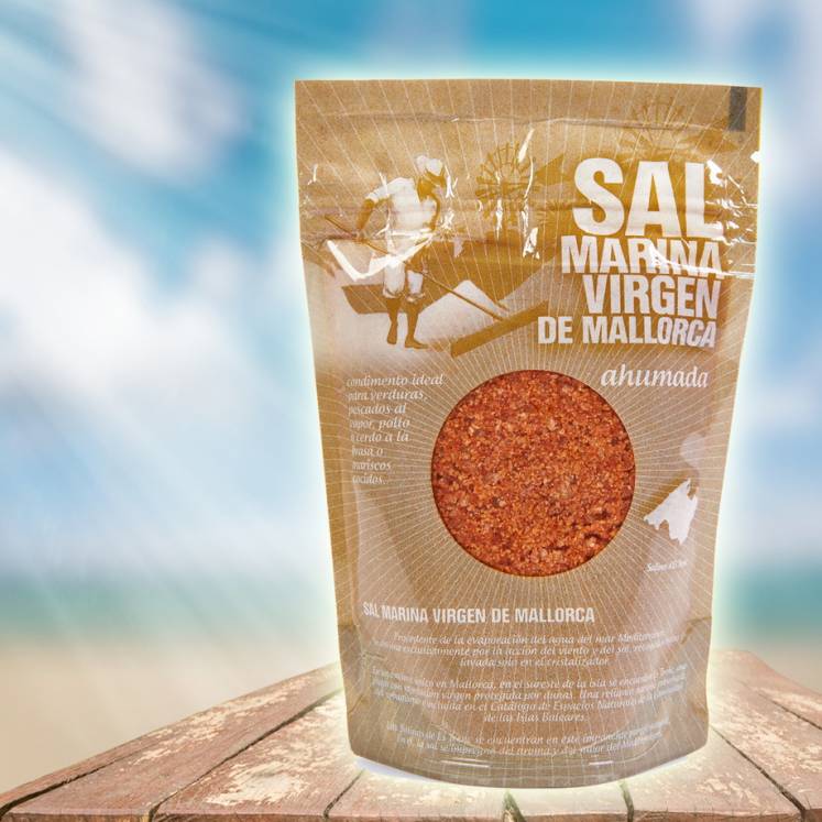 Organic smoked sea salt refill pack Sal Marina Virgen de Mallorca