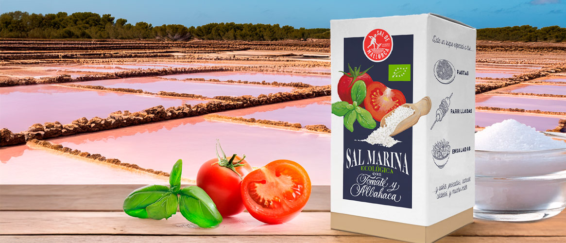 Sea salt from Mallorca with Tomato and Basil