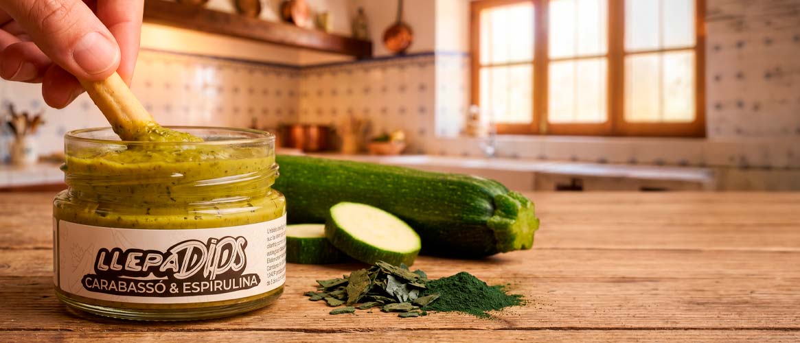 Llepadips Bio Zucchini & Spirulina 100g