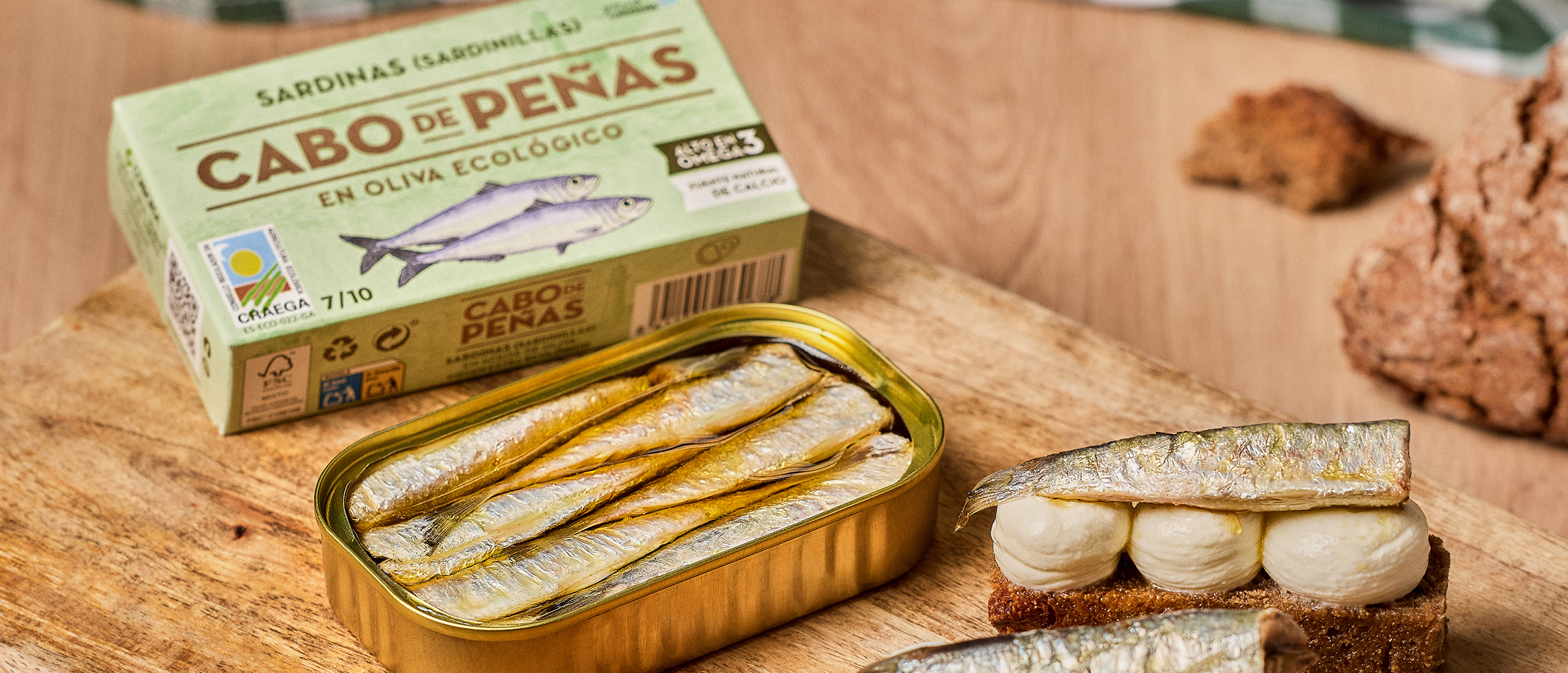 Sardellen in Extra Virgen Bio-Olivenöl