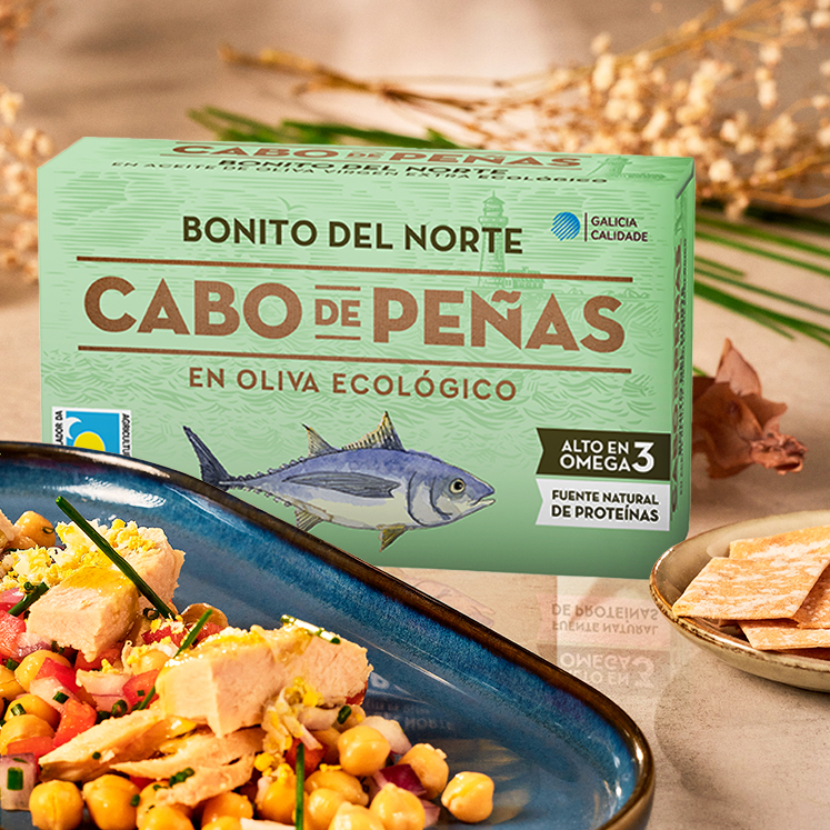 Cabo de Peñas Longfinned tuna in organic olive oil