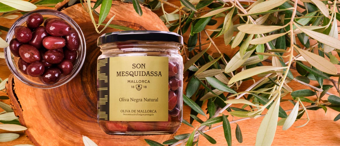 Olives noires Son Mesquidassa Natural de Majorque D.O.P.