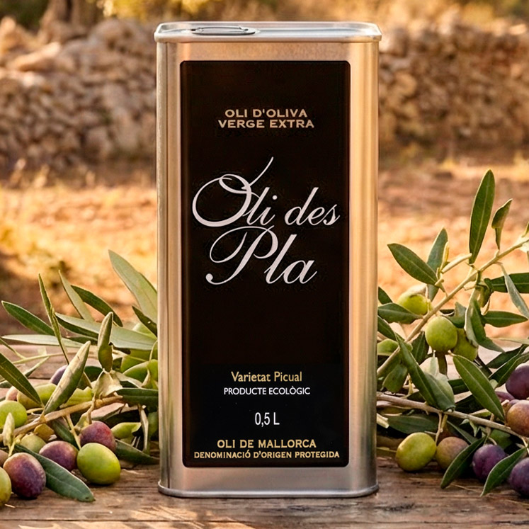 Oli des Pla Picual Bio-Olivenöl Extra Nativ D.O. Dose 500ml