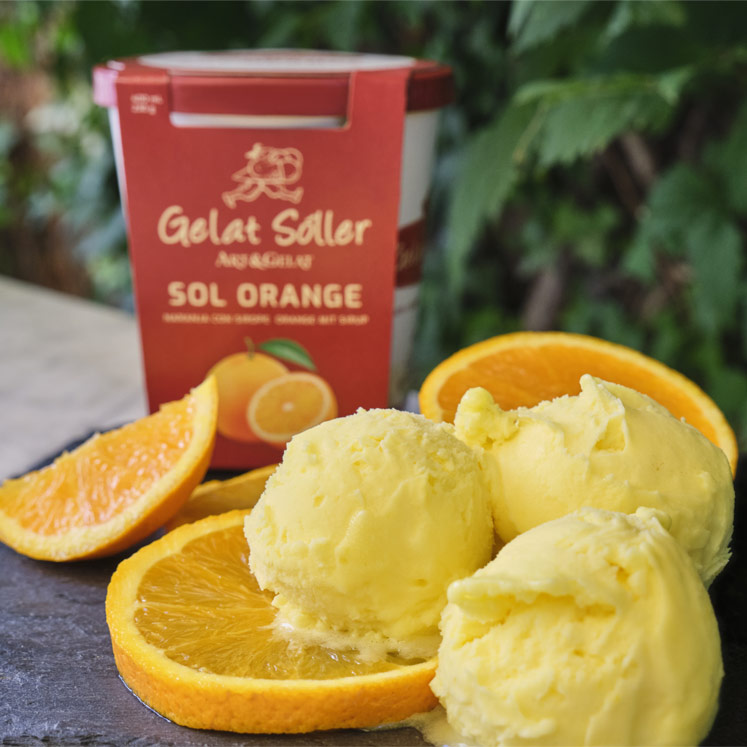 Gelat Sóller Sol Orange Orangeneiscreme 400ml