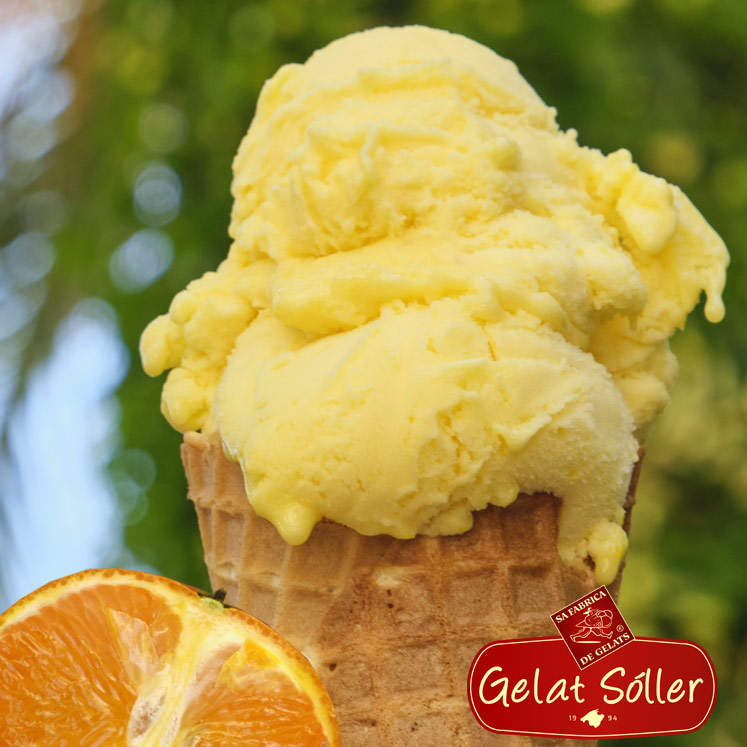 Mandarine sorbet Gelat Sóller