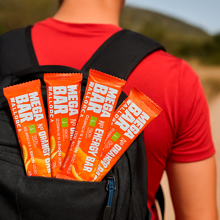 4 x Orange Zitrone Bio Energieriegel aus Mallorca