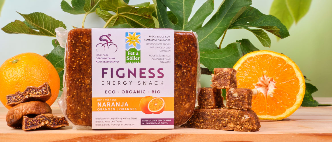 Figness® Pan de higo ecológico con almendra y naranja