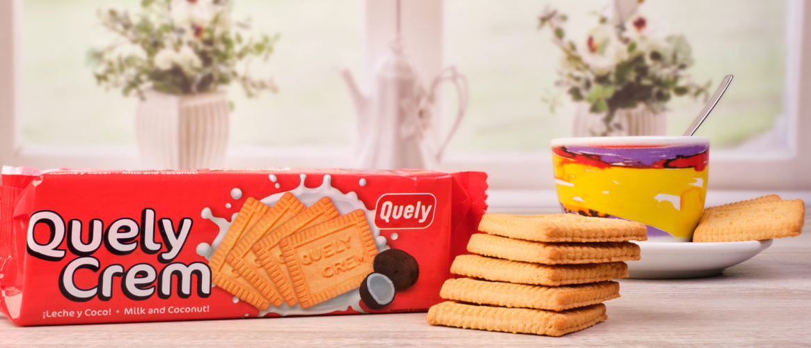 Quely Crem galletas de leche y coco