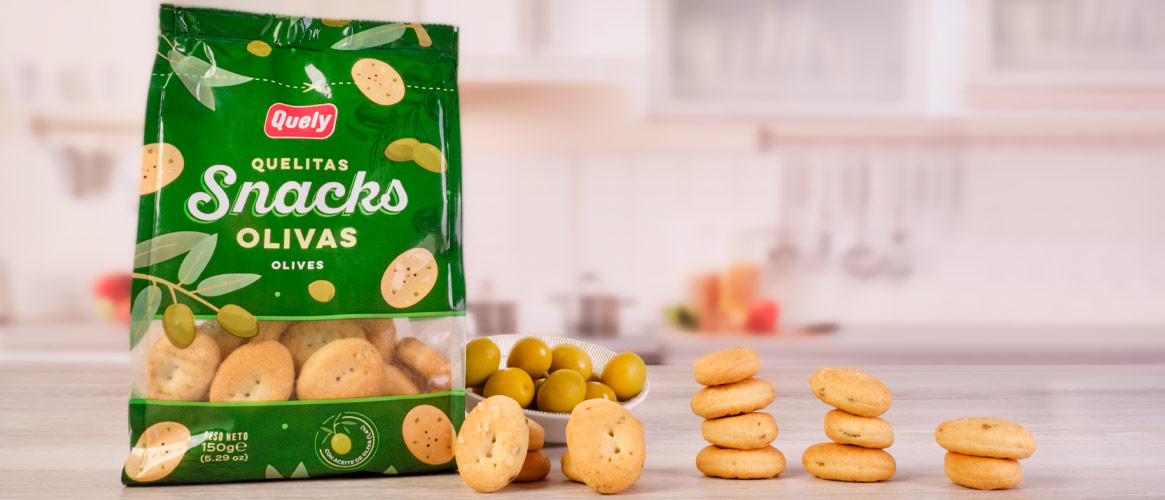 Quelitas Snacks Kekse mit Olivenstückchen