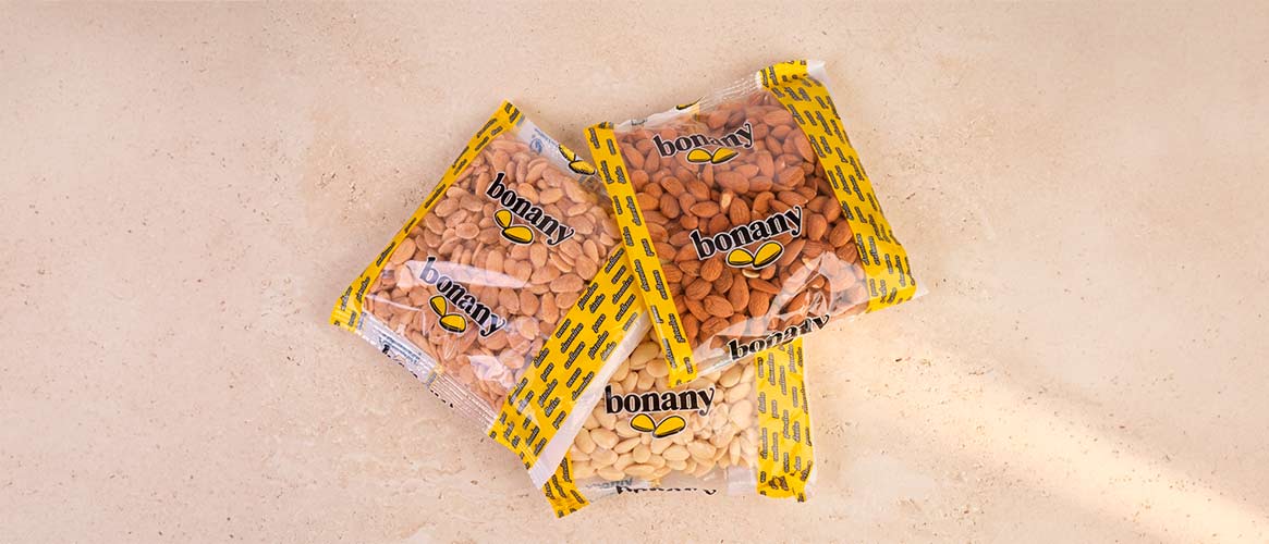 Drei Bonany Mandelspezialitäten von den Balearen