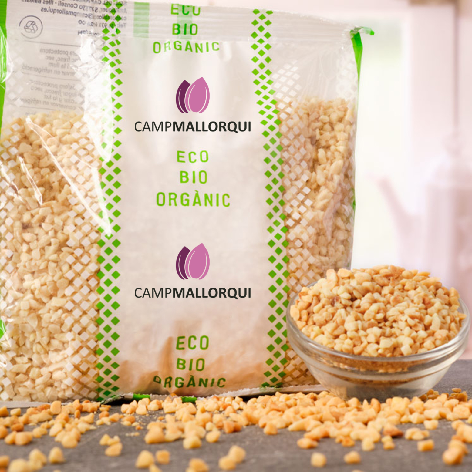 Camp Mallorquí gehackte Bio Mandeln aus Mallorca 500g