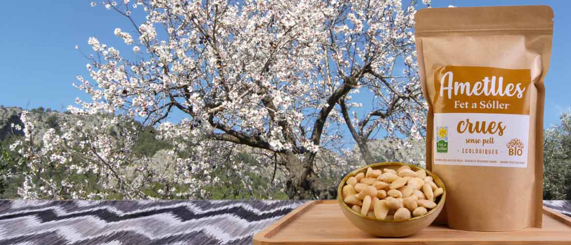 FET A SÓLLER® Organic raw almonds peeled 400g