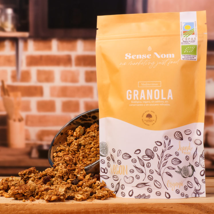 SENSE NOM Granola Müsli Mediterránia Mandel/Nuss VEGAN