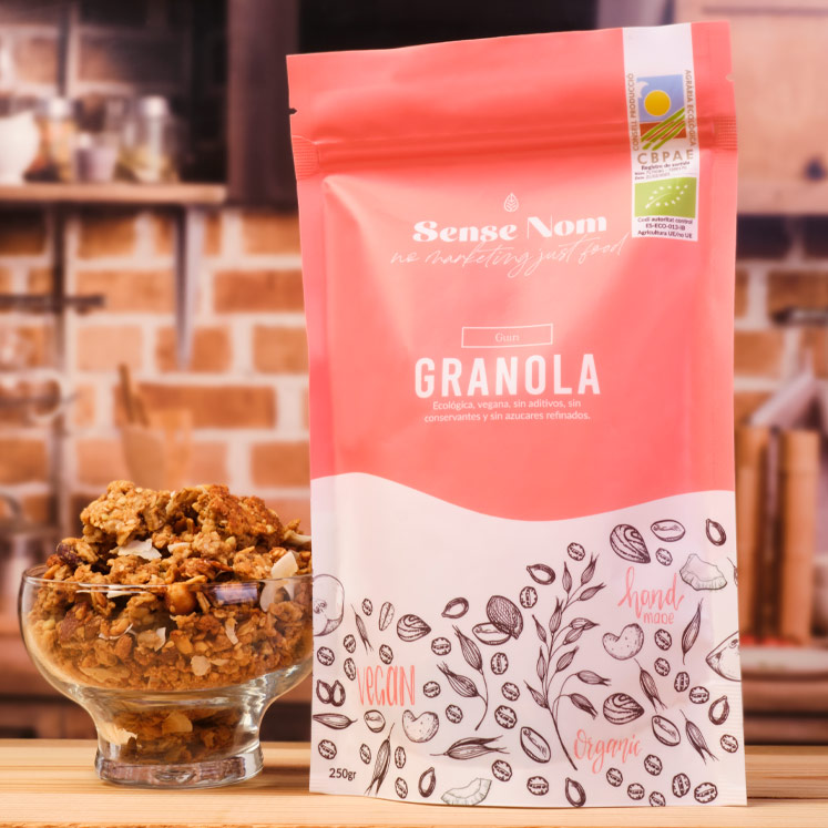 SENSE NOM Granola Müsli Guiri Nuss/getrocknete Früchte VEGAN