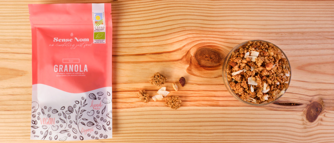 SENSE NOM Granola Müsli Guiri Nuss/getrocknete Früchte VEGAN