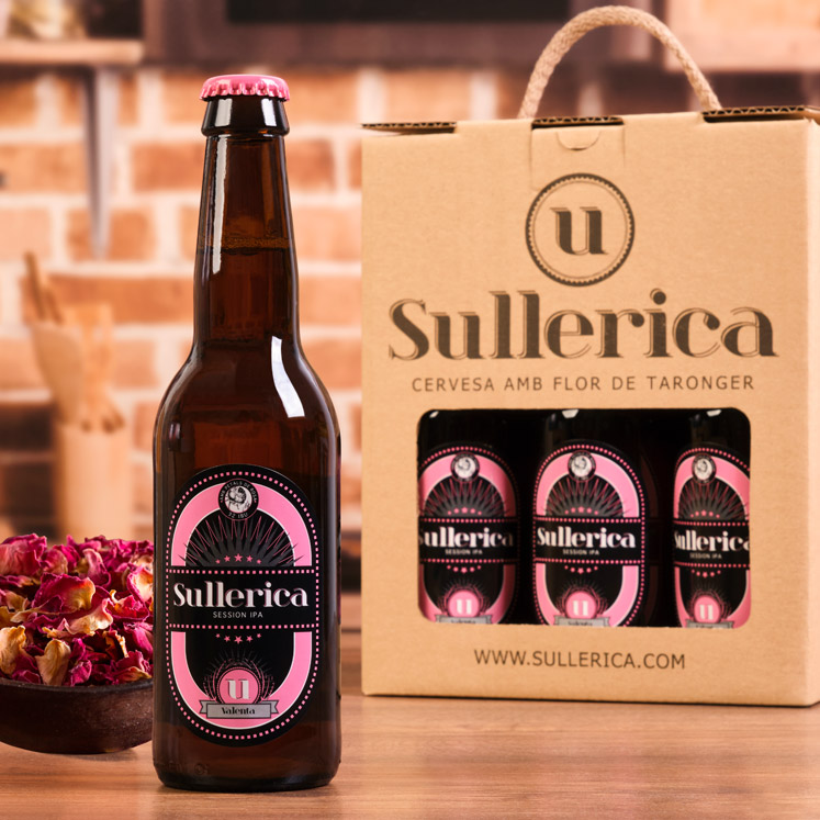 6 x Sullerica Bier Valenta mit Rosenblüte