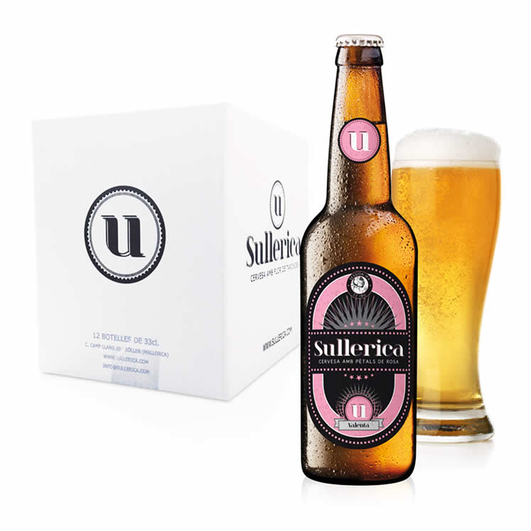 12 x Sullerica Bier Valenta mit Rosenblüte