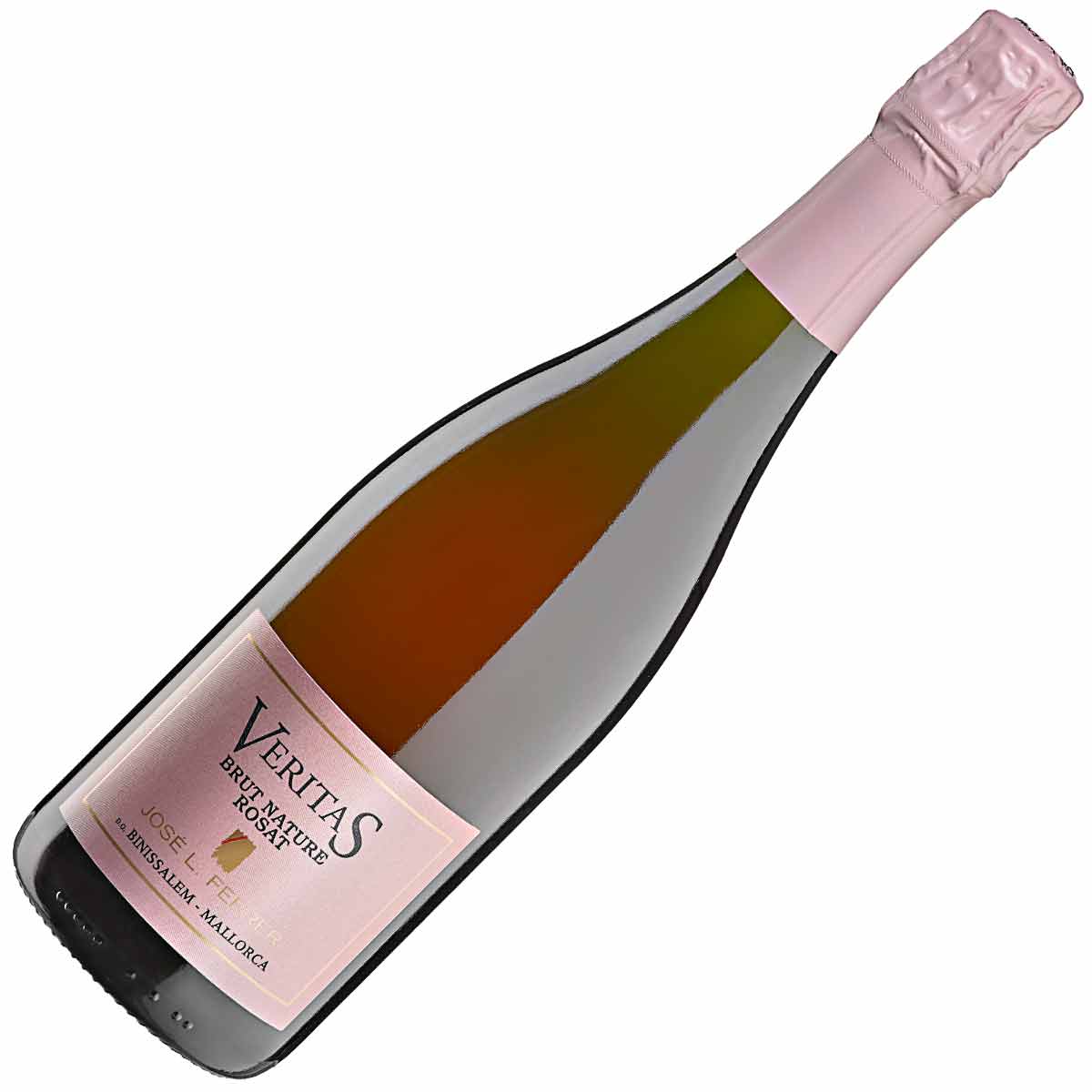 Bodegas Ferrer Veritas Brut Nature Rosat D.O. Binissalem sparkling rosé wine
