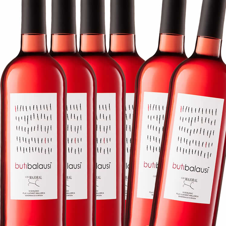 6 x Can Majoral Butibalausí vino ecológico rosado