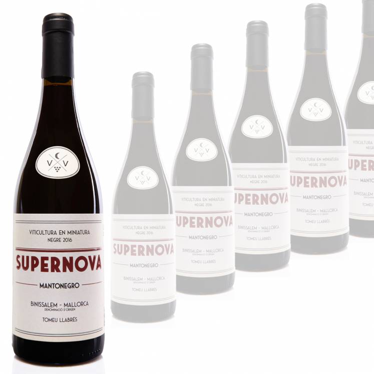 6 x Ca'n Verdura Supernova Negre D.O. Binissalem Rotwein