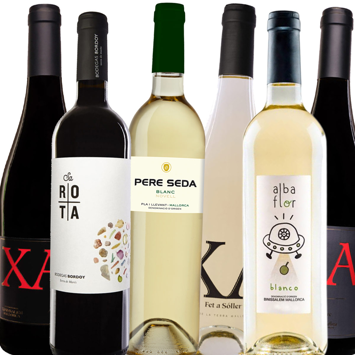 6 x Rotwein und Weißwein