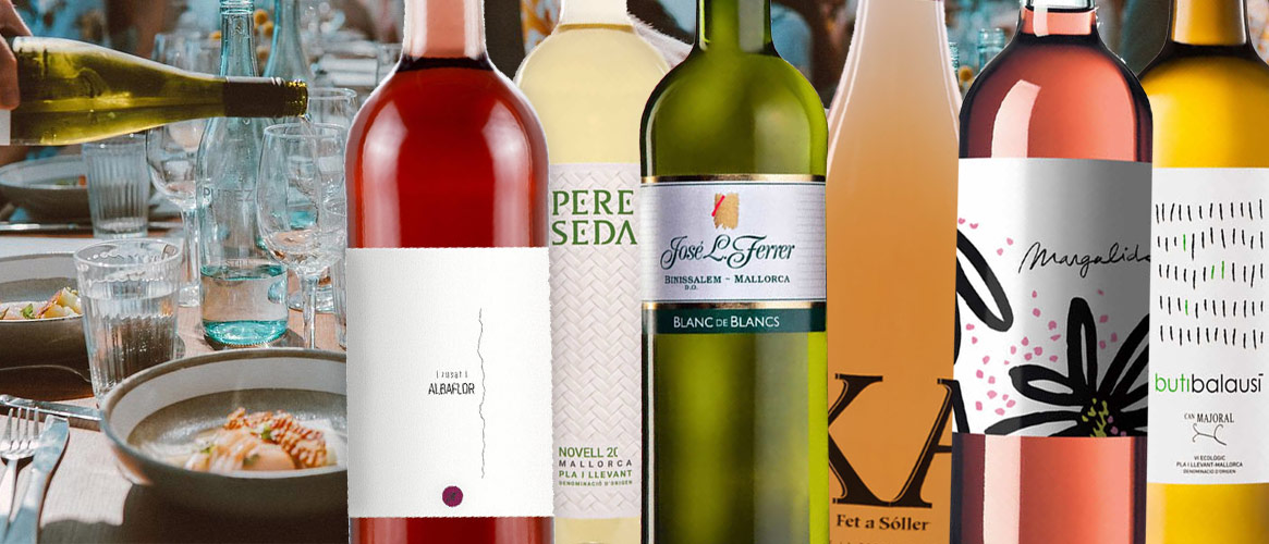 6 x vinos blancos y rosados de Mallorca