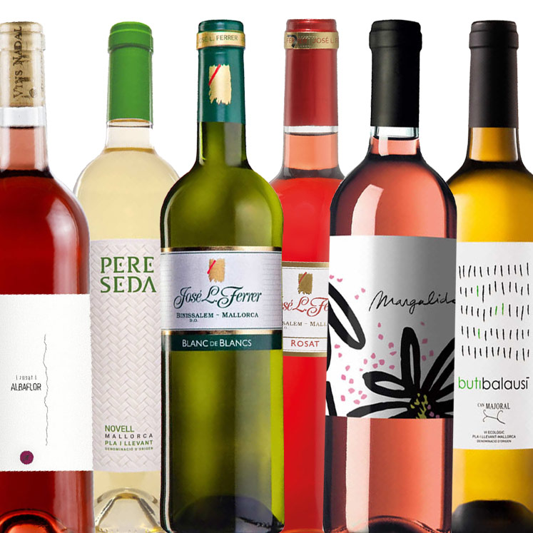 6 x vins blanc et rosés de Majorque
